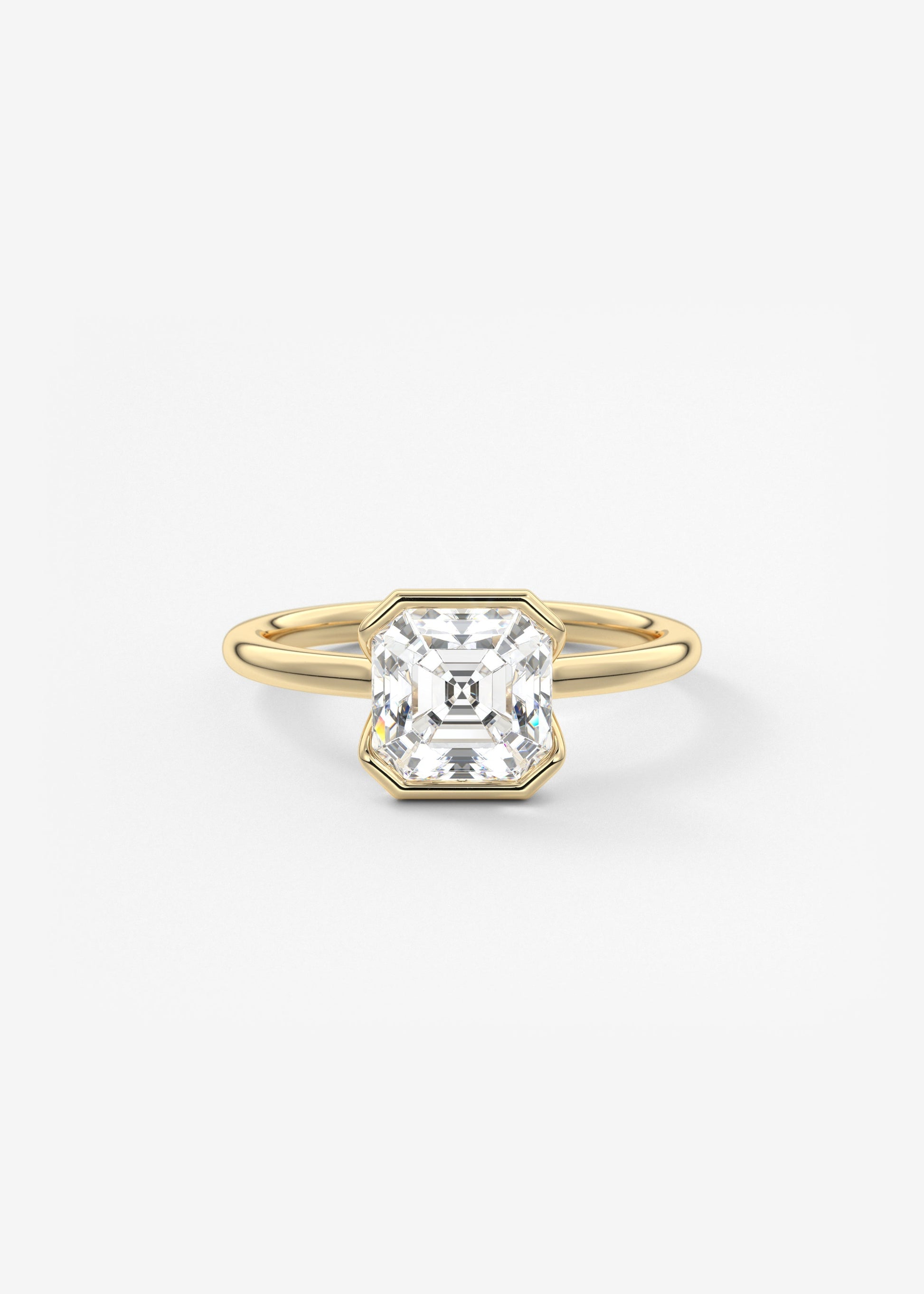 Oval Solitaire With Raised Basket Gallery Lab Grown Diamond Engagement Ring