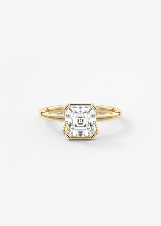 Oval Solitaire With Raised Basket Gallery Lab Grown Diamond Engagement Ring