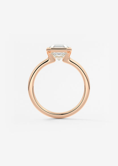 Oval Solitaire With Raised Basket Gallery Lab Grown Diamond Engagement Ring