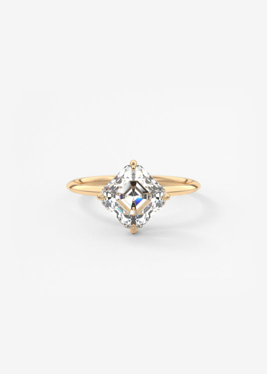 Oval Solitaire With Raised Basket Gallery Lab Grown Diamond Engagement Ring