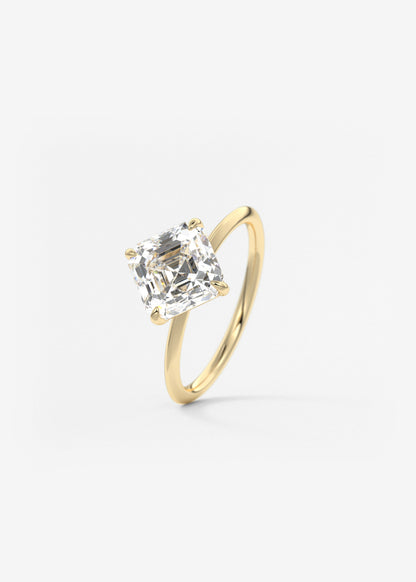Oval Solitaire With Raised Basket Gallery Lab Grown Diamond Engagement Ring