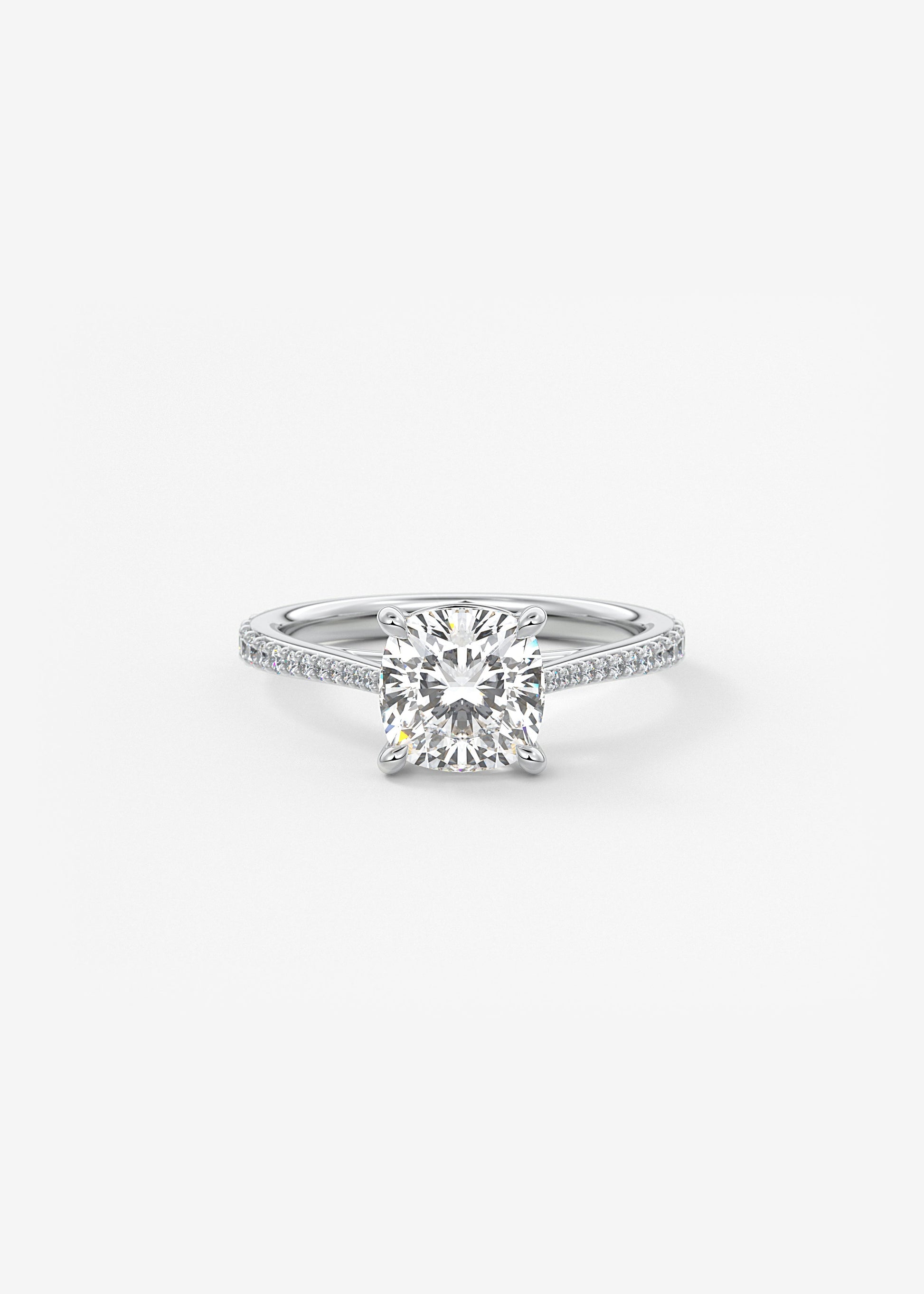Oval Solitaire With Raised Basket Gallery Lab Grown Diamond Engagement Ring