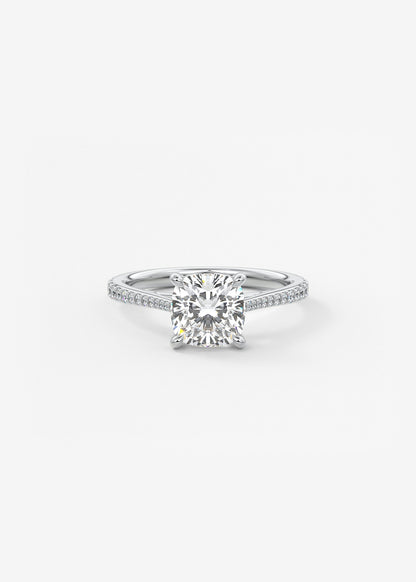 Oval Solitaire With Raised Basket Gallery Lab Grown Diamond Engagement Ring
