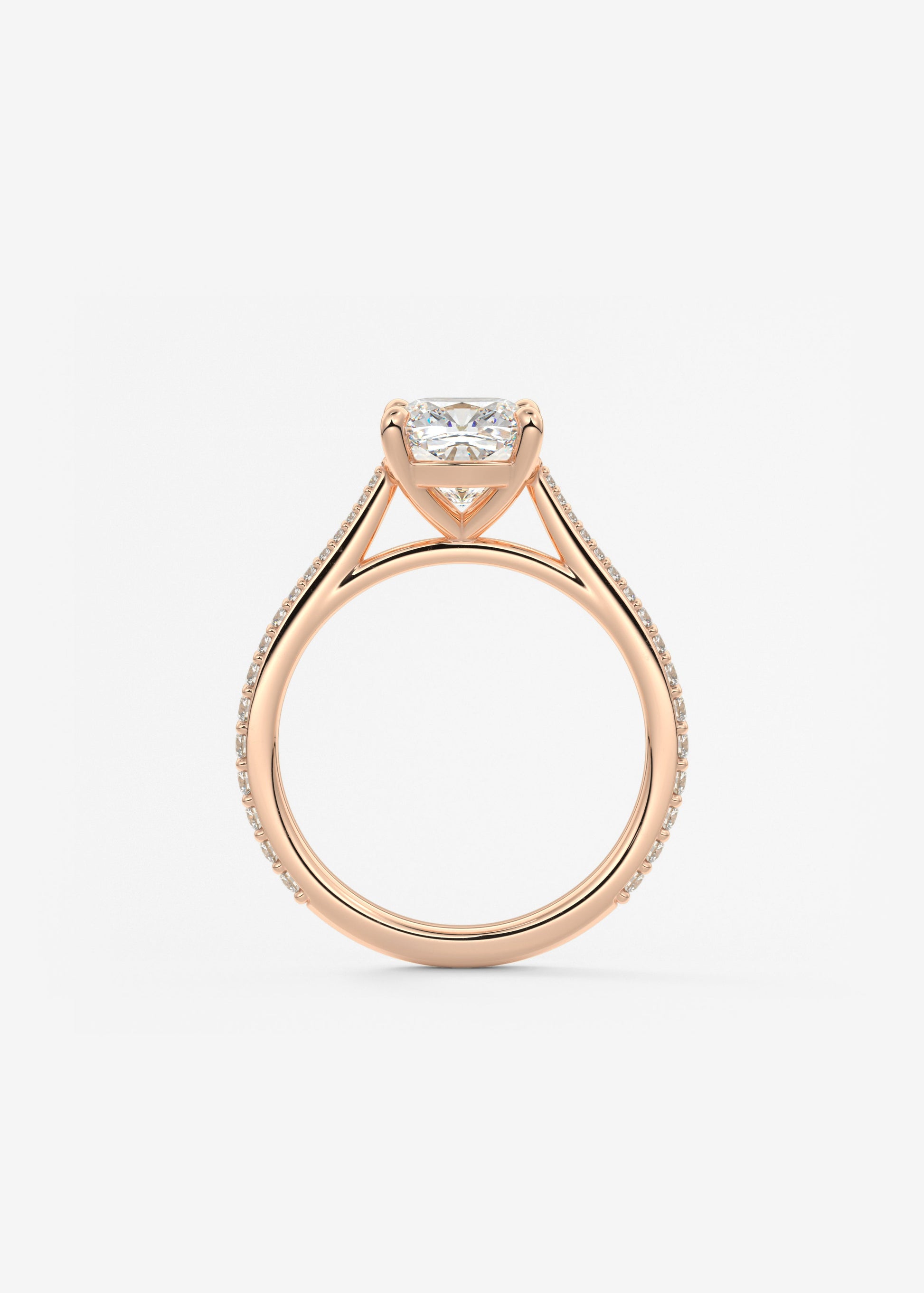 Oval Solitaire With Raised Basket Gallery Lab Grown Diamond Engagement Ring