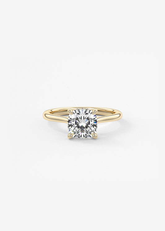 Oval Solitaire With Raised Basket Gallery Lab Grown Diamond Engagement Ring