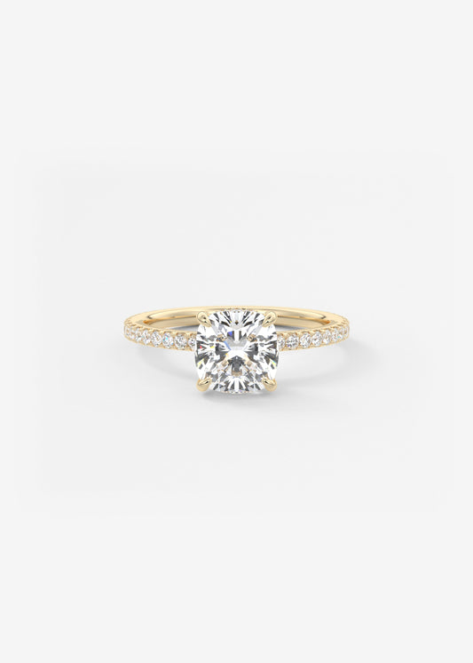 Oval Solitaire With Raised Basket Gallery Lab Grown Diamond Engagement Ring