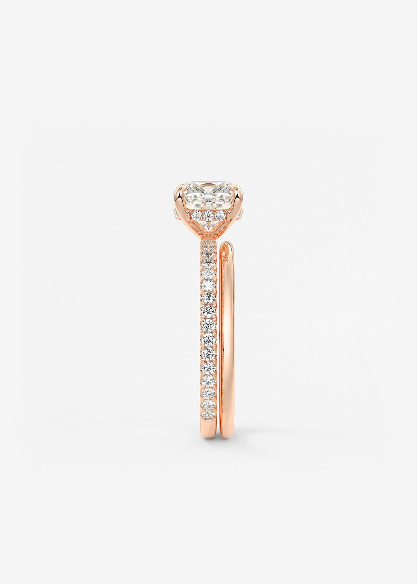 Oval Solitaire With Raised Basket Gallery Lab Grown Diamond Engagement Ring