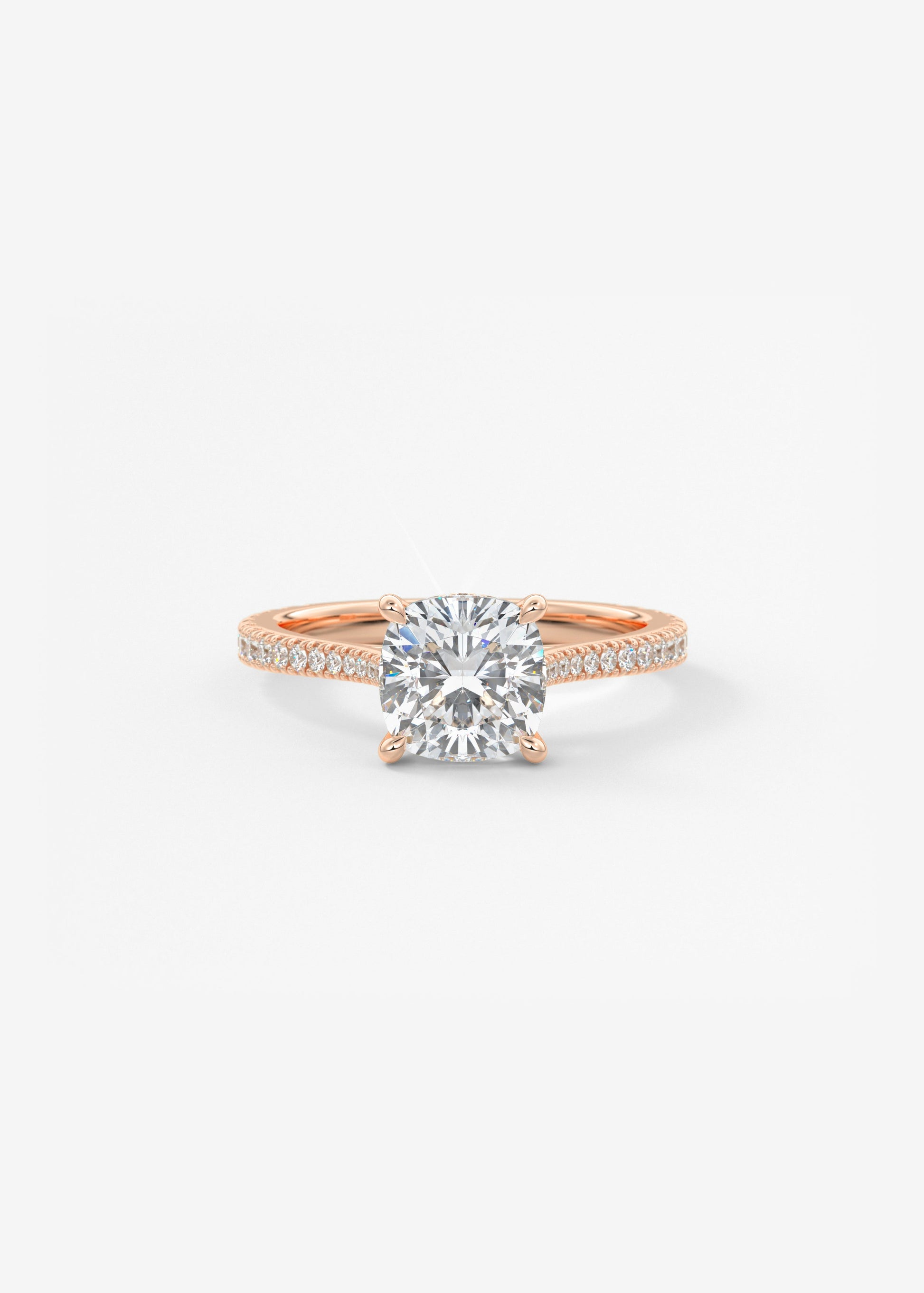Oval Solitaire With Raised Basket Gallery Lab Grown Diamond Engagement Ring