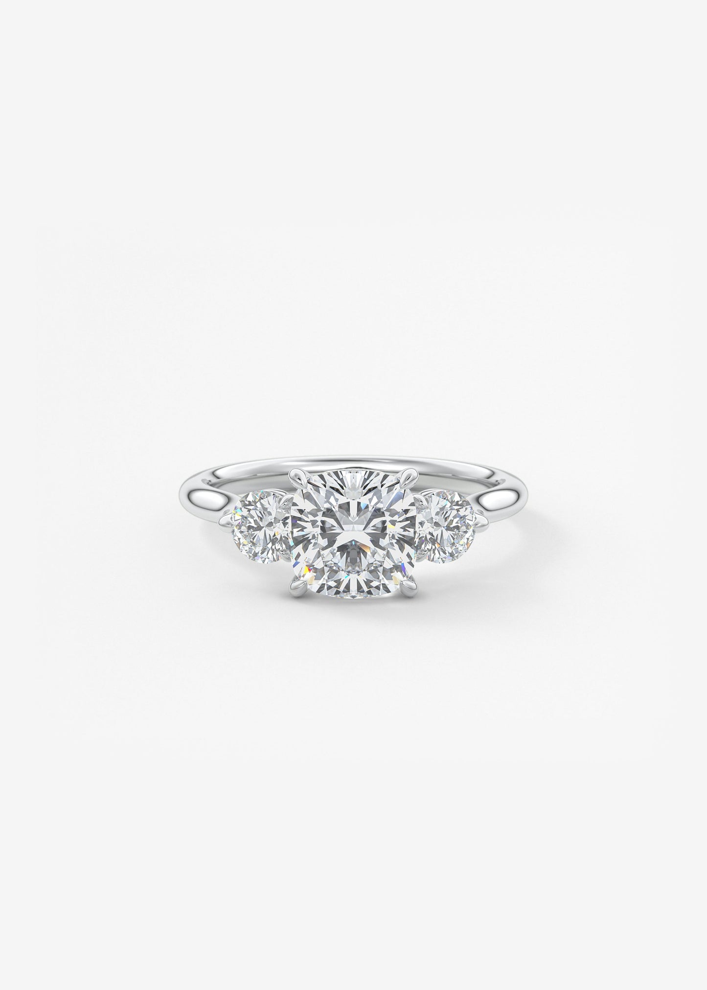 Oval Solitaire With Raised Basket Gallery Lab Grown Diamond Engagement Ring