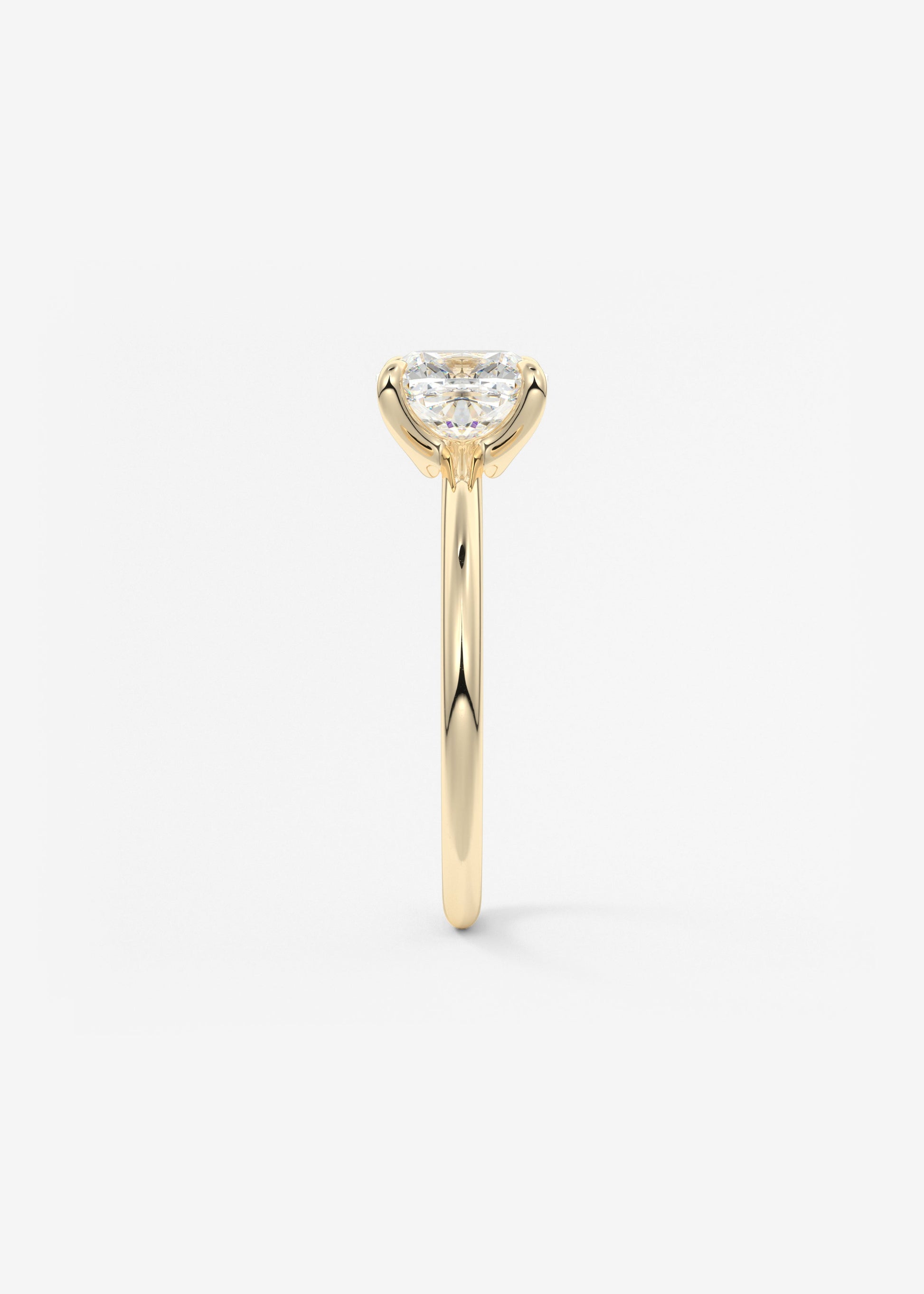 Oval Solitaire With Raised Basket Gallery Lab Grown Diamond Engagement Ring