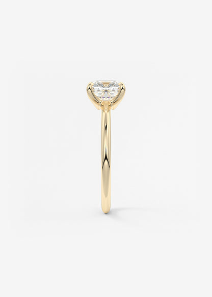 Oval Solitaire With Raised Basket Gallery Lab Grown Diamond Engagement Ring
