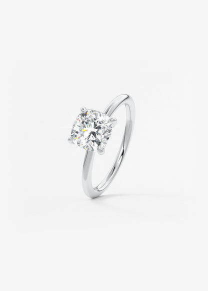 Oval Solitaire With Raised Basket Gallery Lab Grown Diamond Engagement Ring