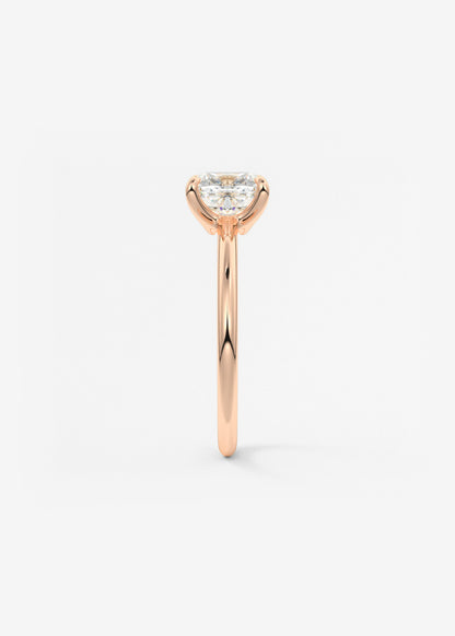 Oval Solitaire With Raised Basket Gallery Lab Grown Diamond Engagement Ring