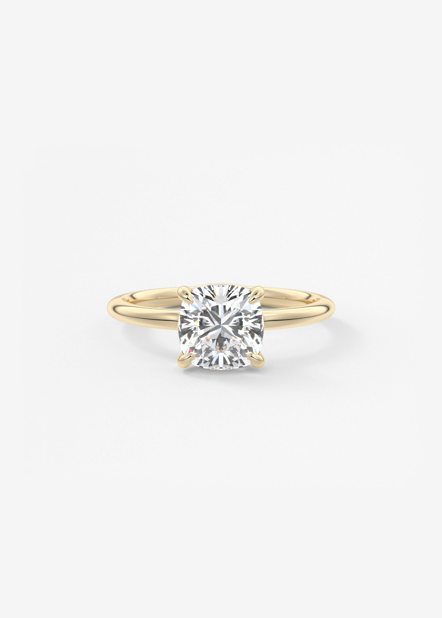 Oval Solitaire With Raised Basket Gallery Lab Grown Diamond Engagement Ring