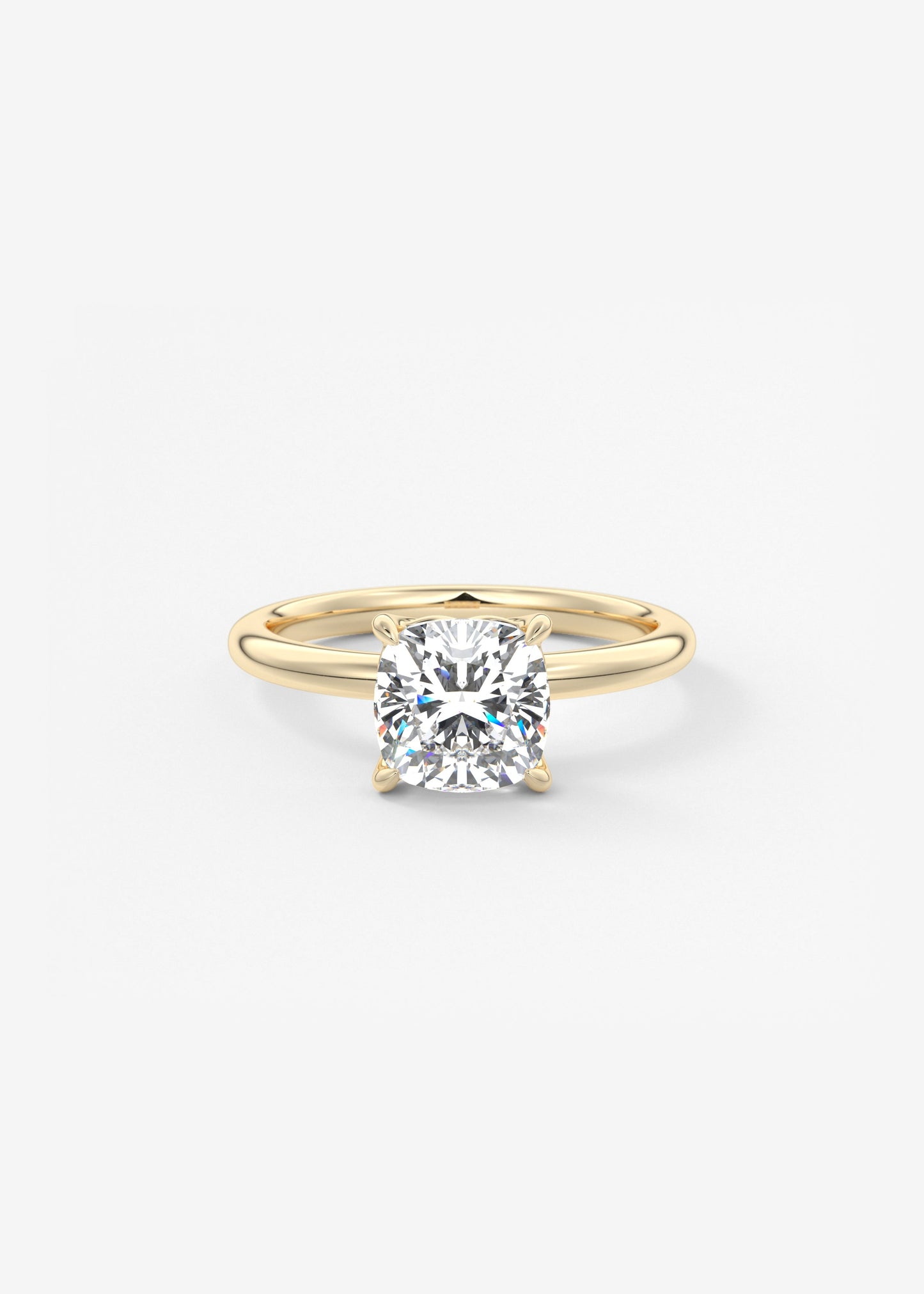 Oval Solitaire With Raised Basket Gallery Lab Grown Diamond Engagement Ring