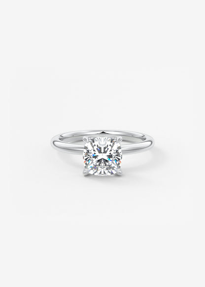 Oval Solitaire With Raised Basket Gallery Lab Grown Diamond Engagement Ring