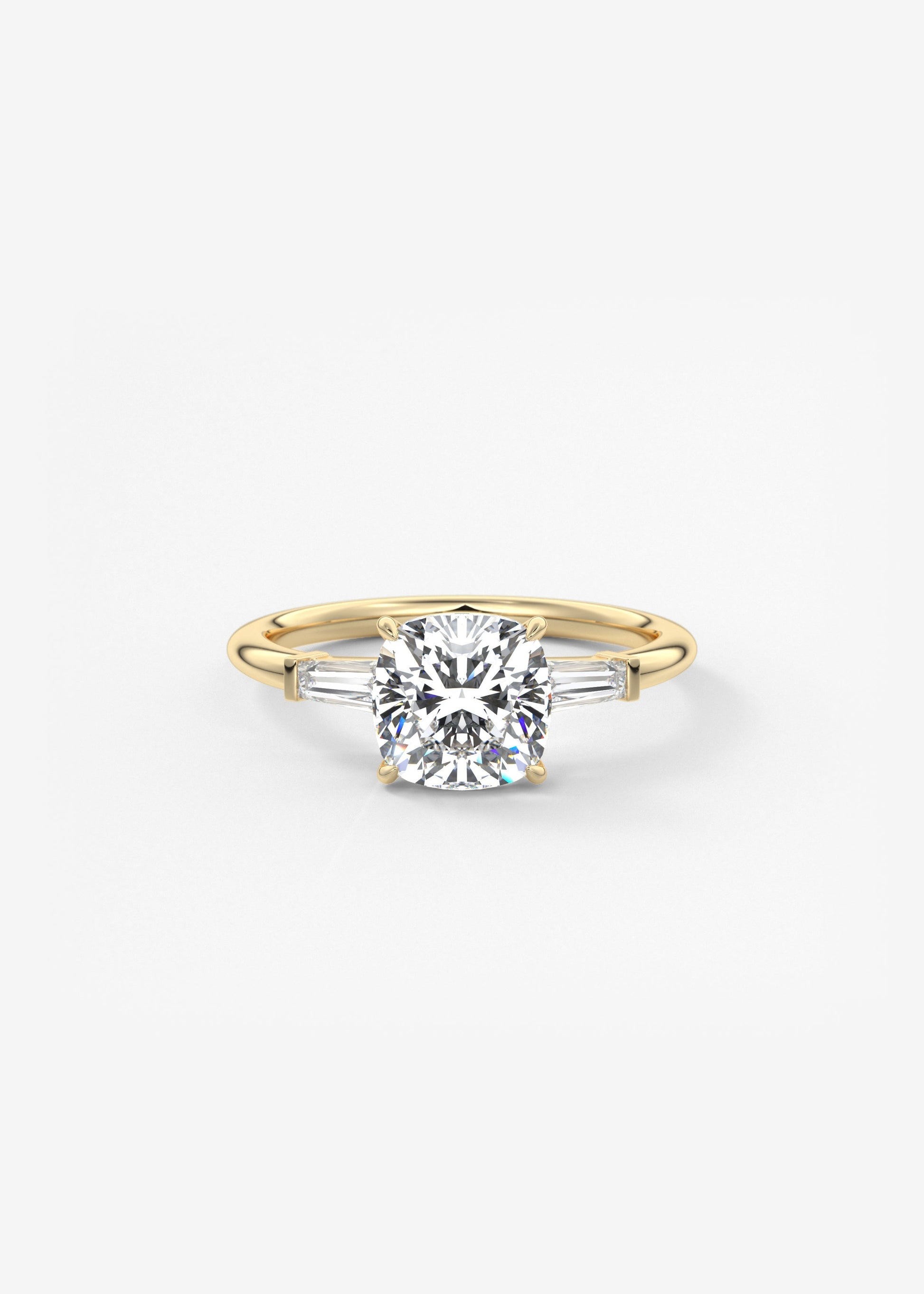 Oval Solitaire With Raised Basket Gallery Lab Grown Diamond Engagement Ring