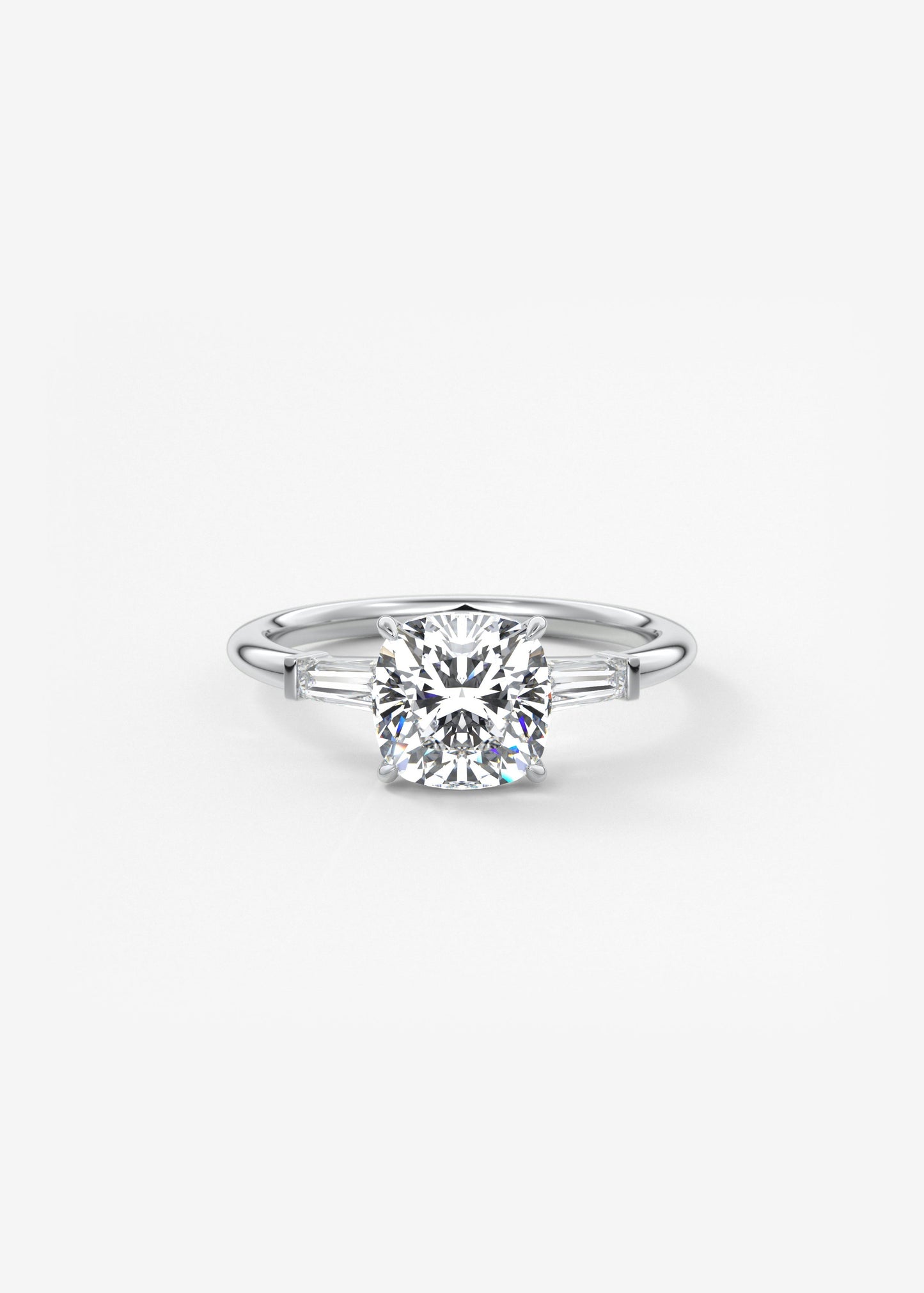 Oval Solitaire With Raised Basket Gallery Lab Grown Diamond Engagement Ring