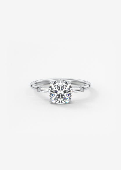 Oval Solitaire With Raised Basket Gallery Lab Grown Diamond Engagement Ring
