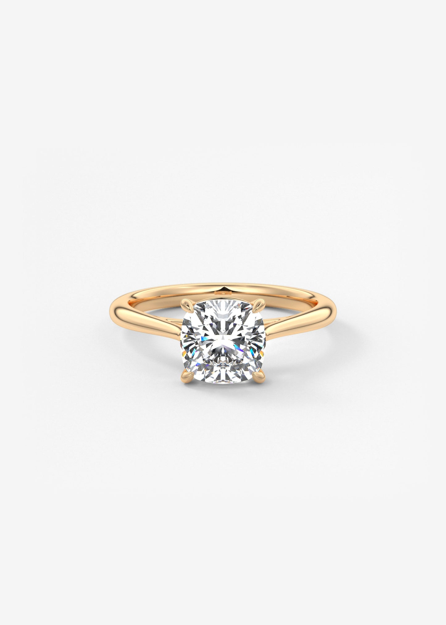 Oval Solitaire With Raised Basket Gallery Lab Grown Diamond Engagement Ring