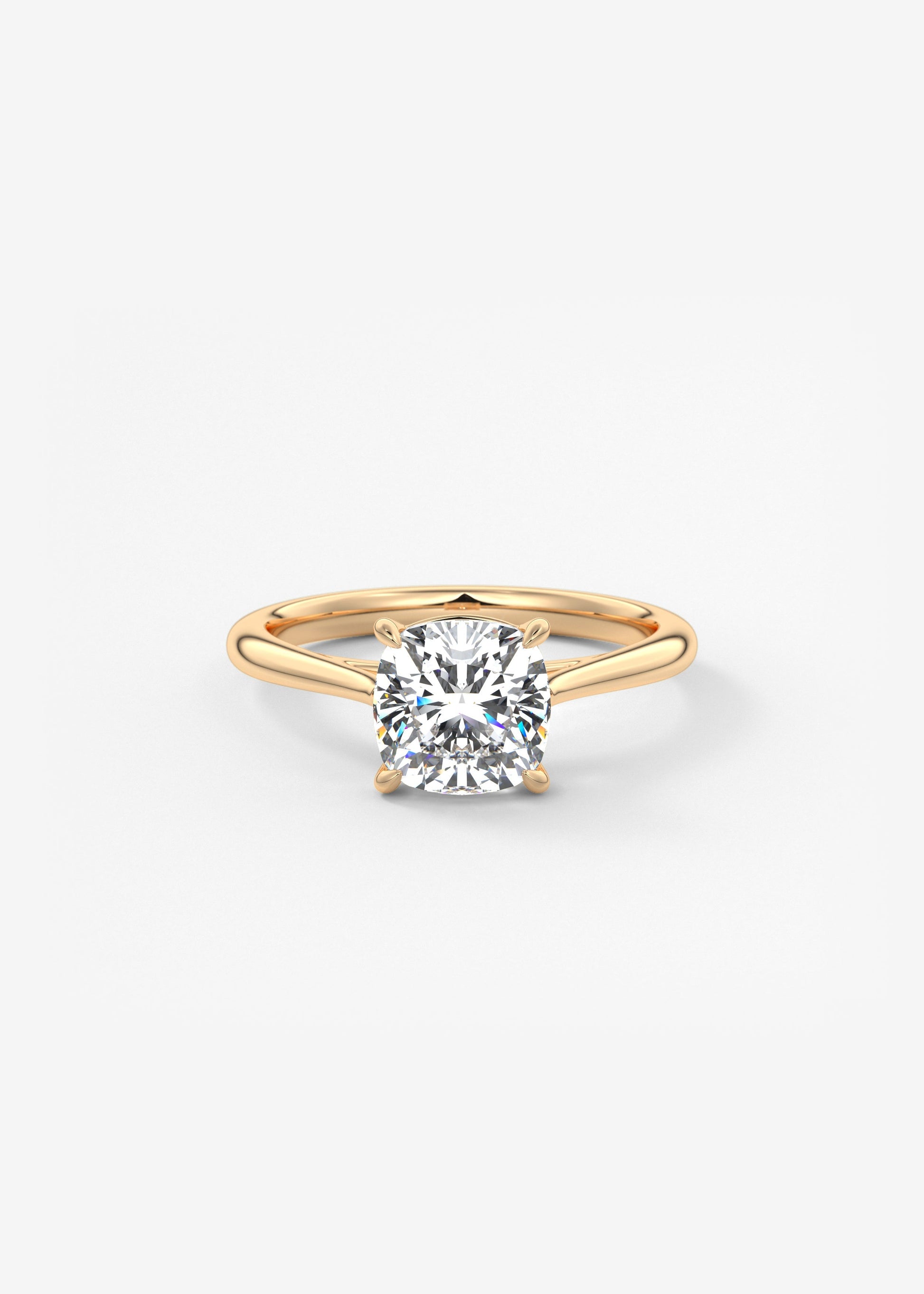 Oval Solitaire With Raised Basket Gallery Lab Grown Diamond Engagement Ring