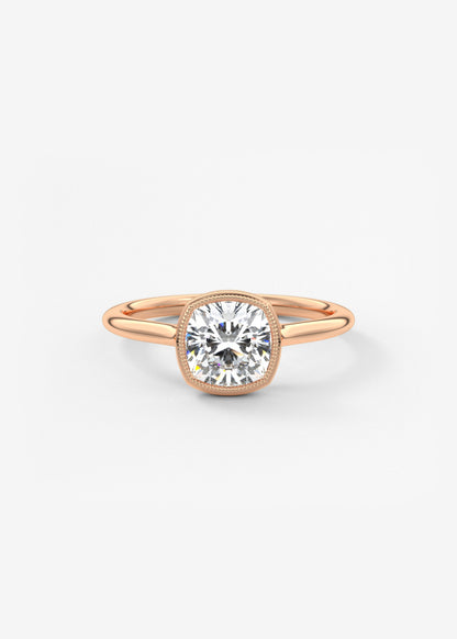 Oval Solitaire With Raised Basket Gallery Lab Grown Diamond Engagement Ring