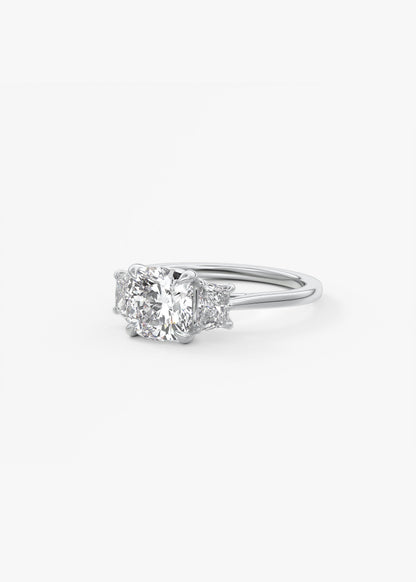 Oval Solitaire With Raised Basket Gallery Lab Grown Diamond Engagement Ring
