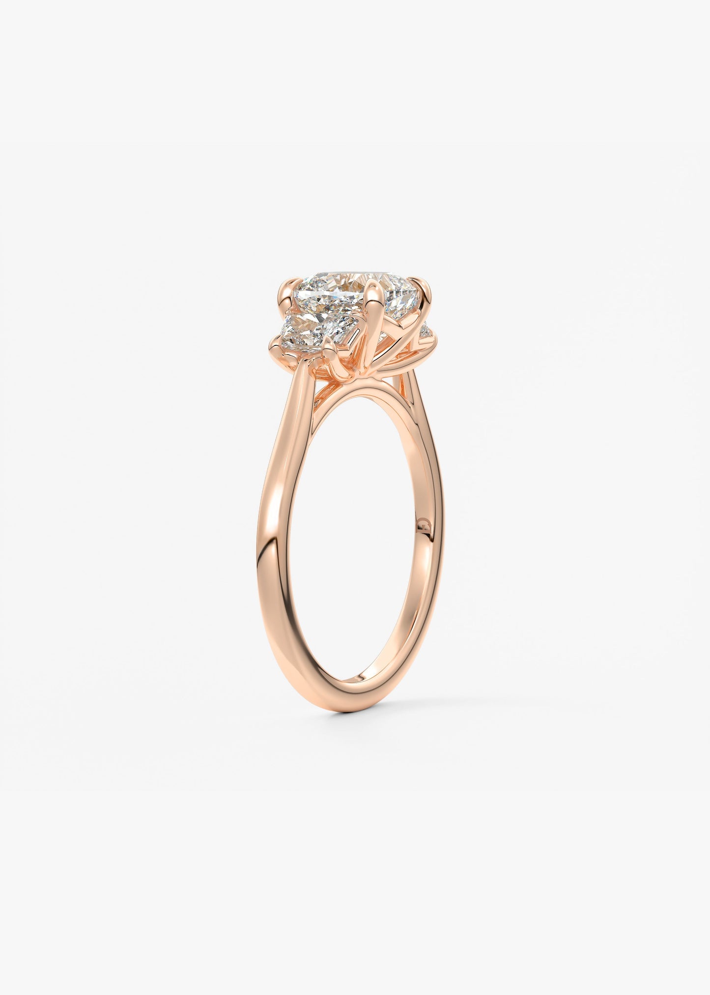 Oval Solitaire With Raised Basket Gallery Lab Grown Diamond Engagement Ring