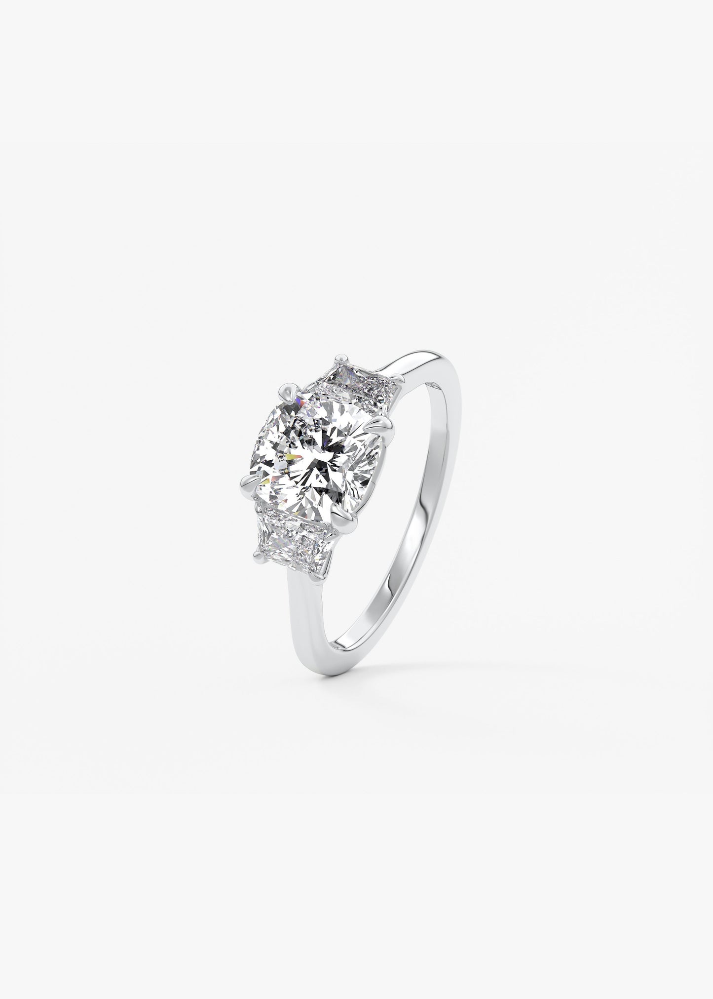 Oval Solitaire With Raised Basket Gallery Lab Grown Diamond Engagement Ring