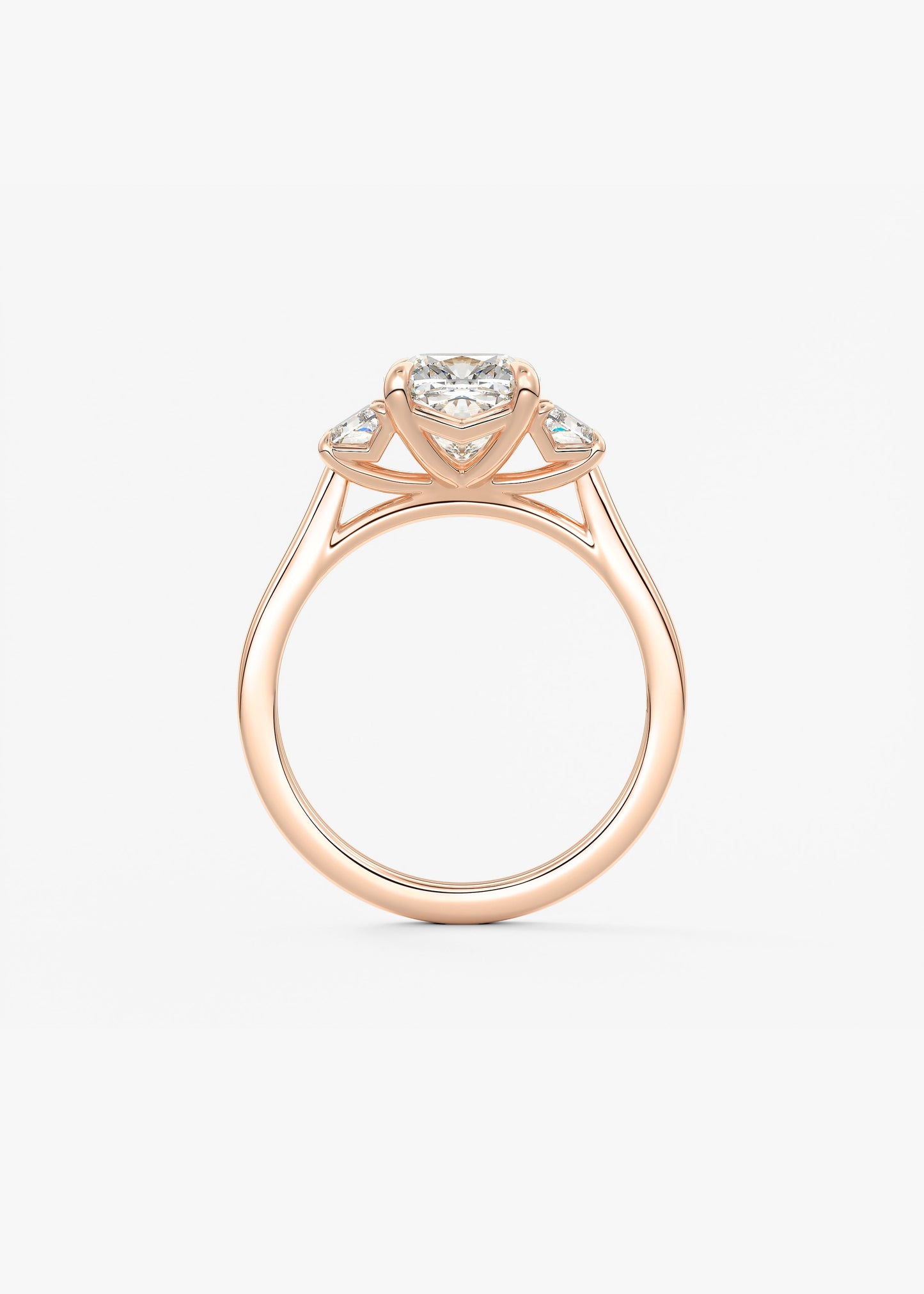 Oval Solitaire With Raised Basket Gallery Lab Grown Diamond Engagement Ring