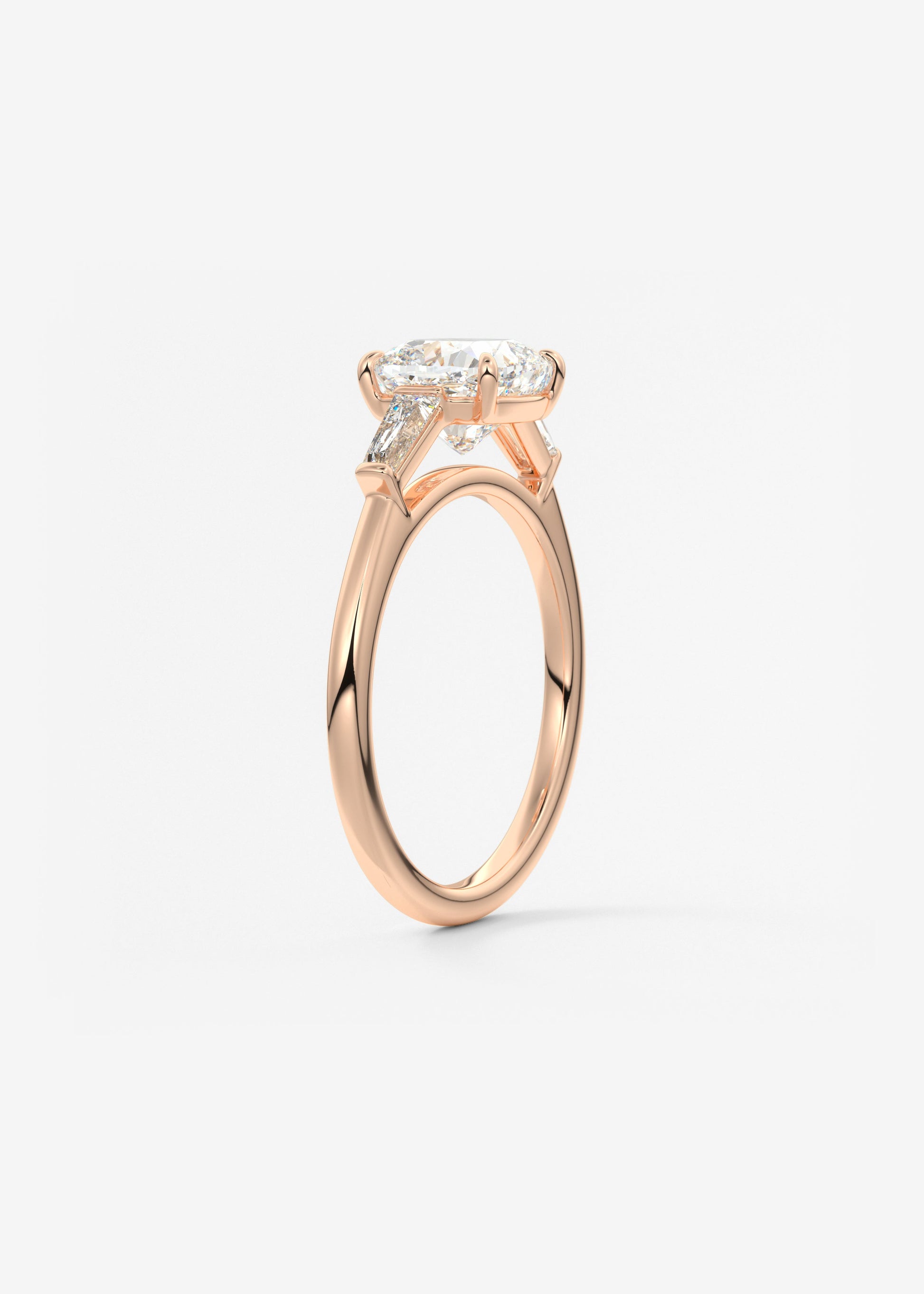 Oval Solitaire With Raised Basket Gallery Lab Grown Diamond Engagement Ring