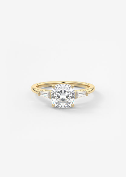 Oval Solitaire With Raised Basket Gallery Lab Grown Diamond Engagement Ring