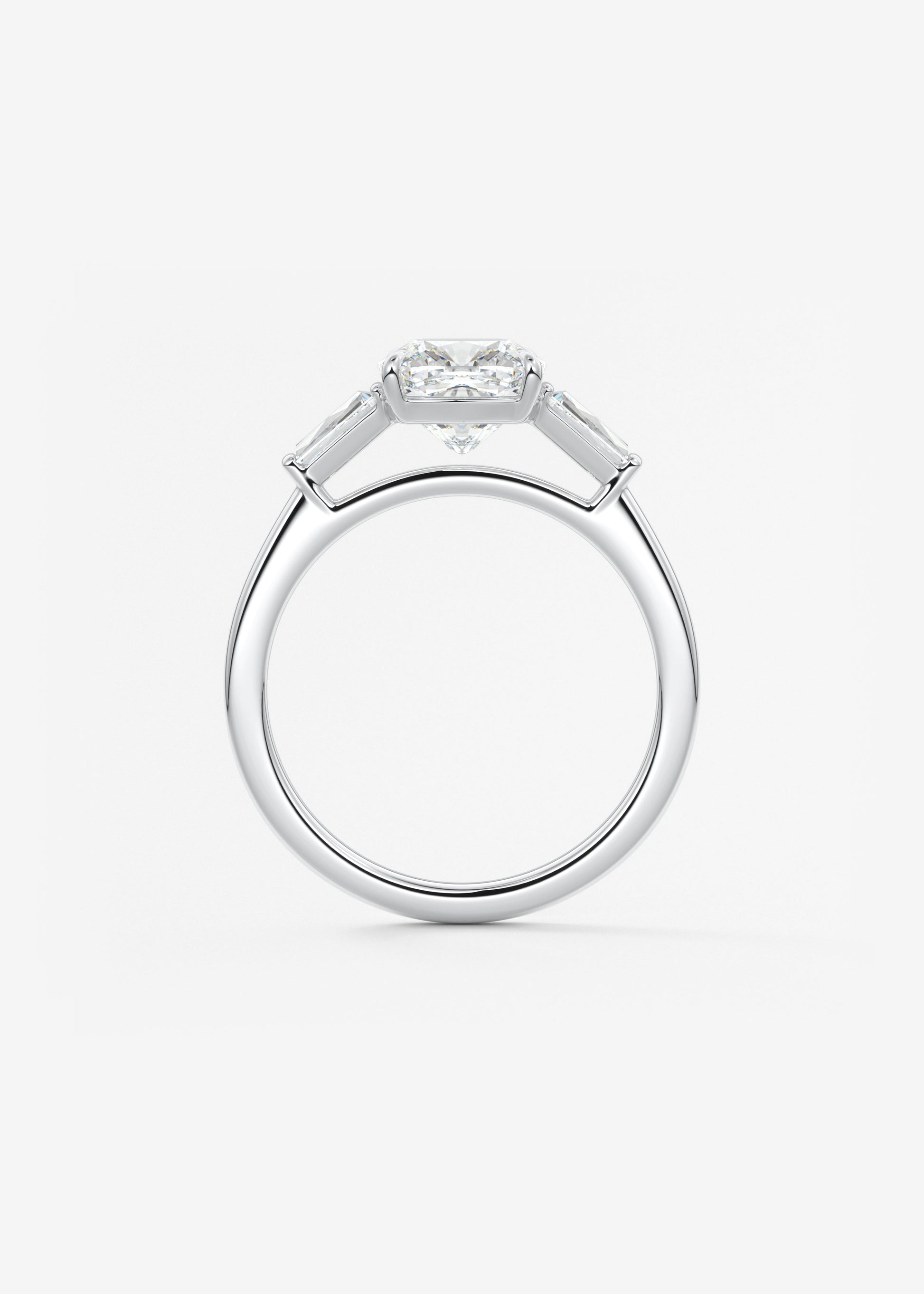 Oval Solitaire With Raised Basket Gallery Lab Grown Diamond Engagement Ring