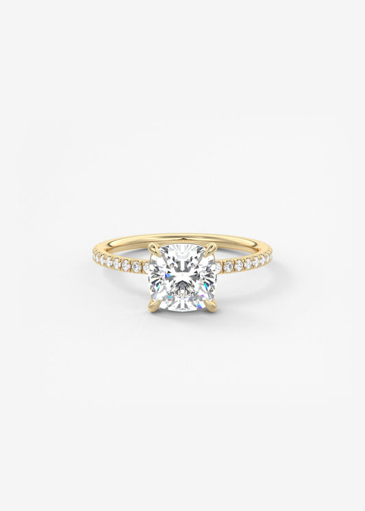Oval Solitaire With Raised Basket Gallery Lab Grown Diamond Engagement Ring