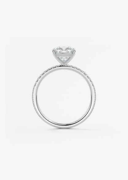 Oval Solitaire With Raised Basket Gallery Lab Grown Diamond Engagement Ring