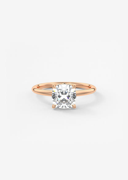 Oval Solitaire With Raised Basket Gallery Lab Grown Diamond Engagement Ring