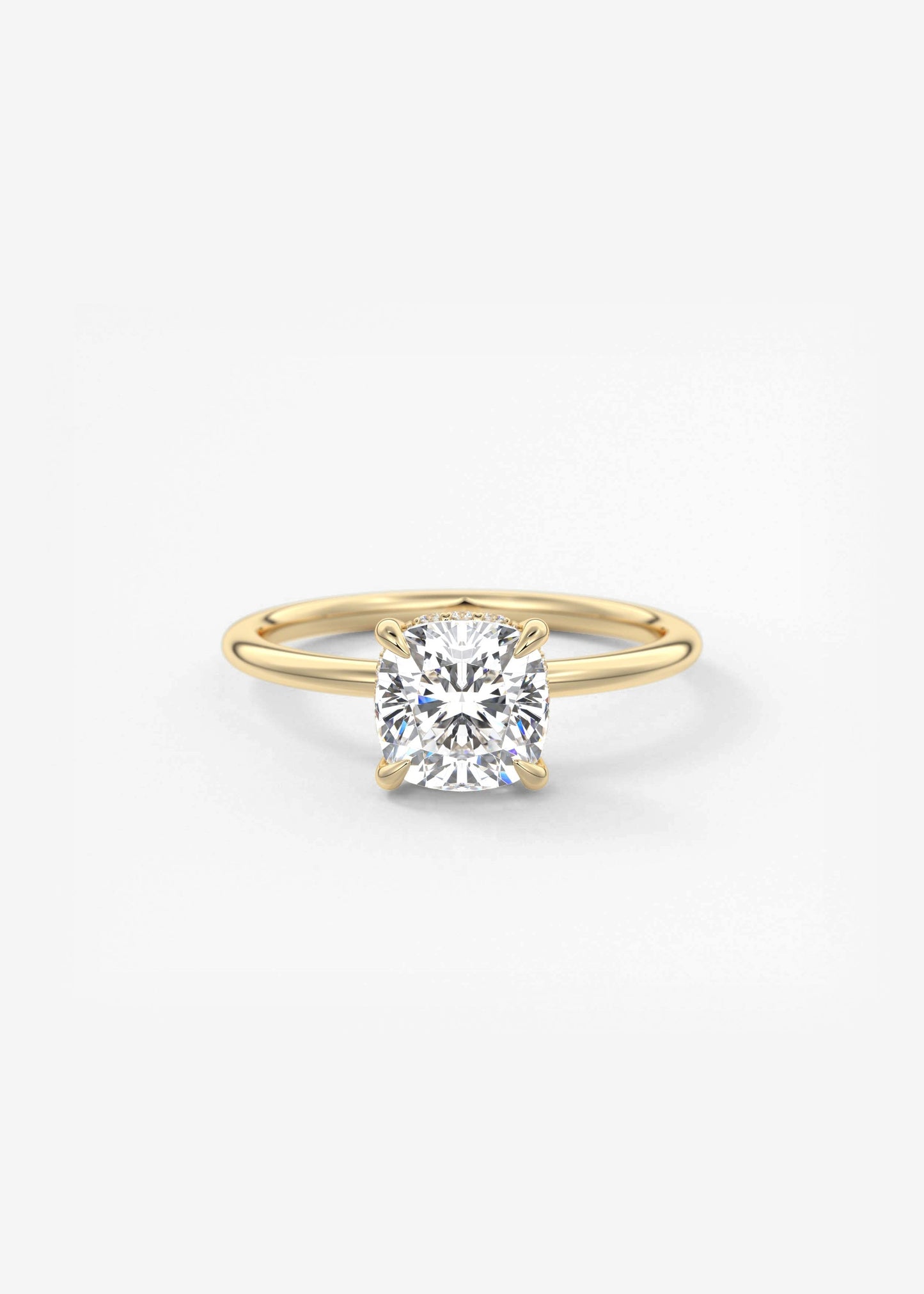 Oval Solitaire With Raised Basket Gallery Lab Grown Diamond Engagement Ring