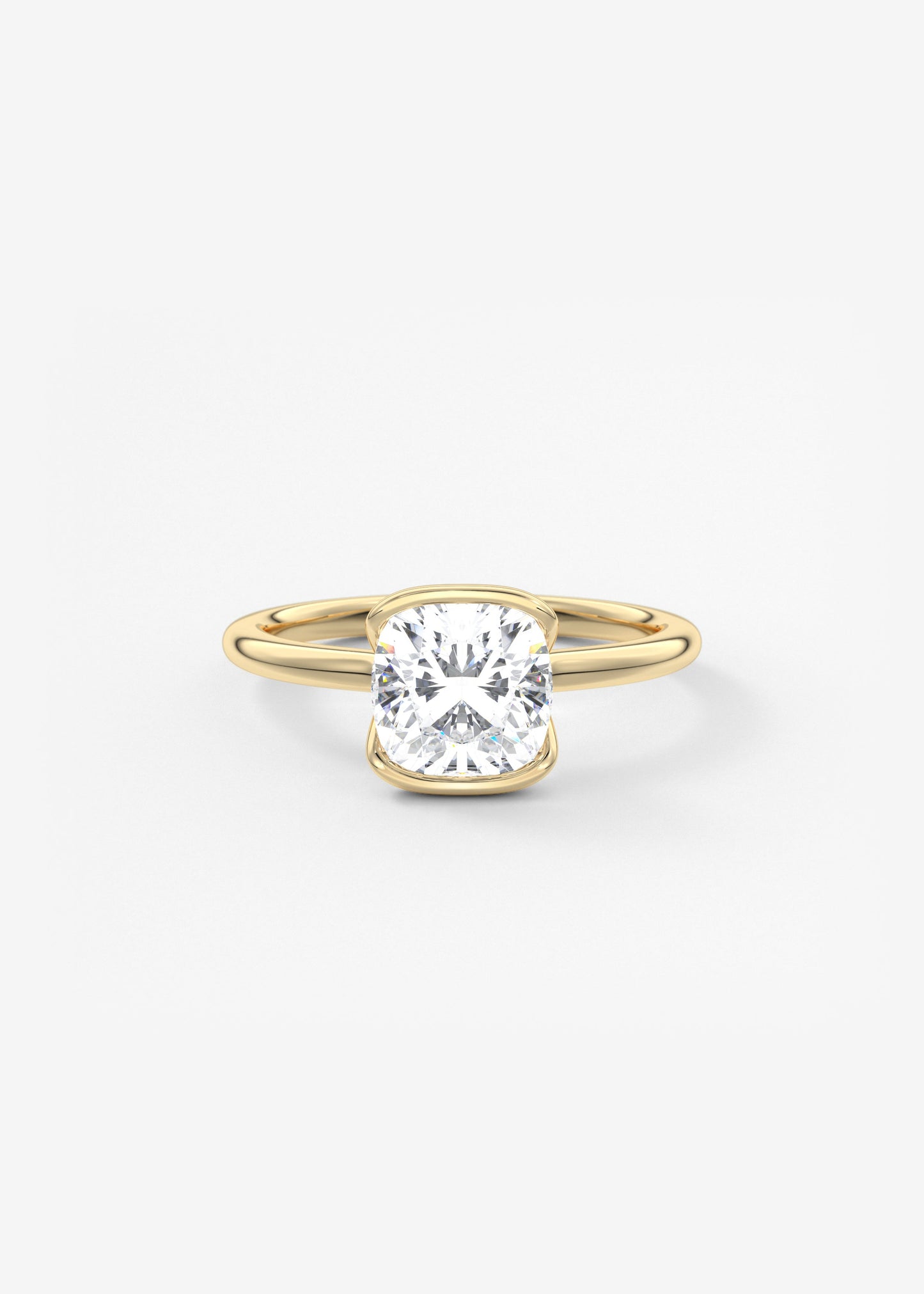 Oval Solitaire With Raised Basket Gallery Lab Grown Diamond Engagement Ring