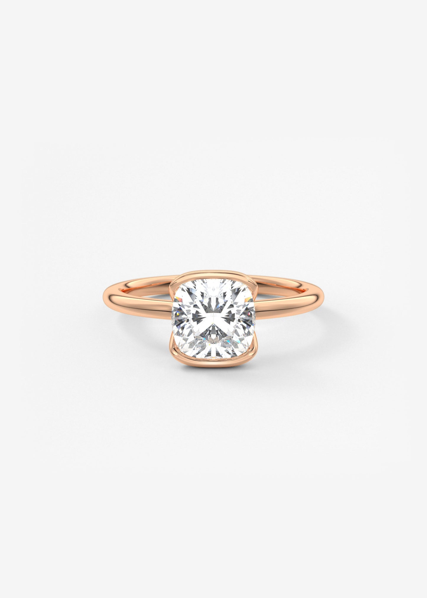 Oval Solitaire With Raised Basket Gallery Lab Grown Diamond Engagement Ring