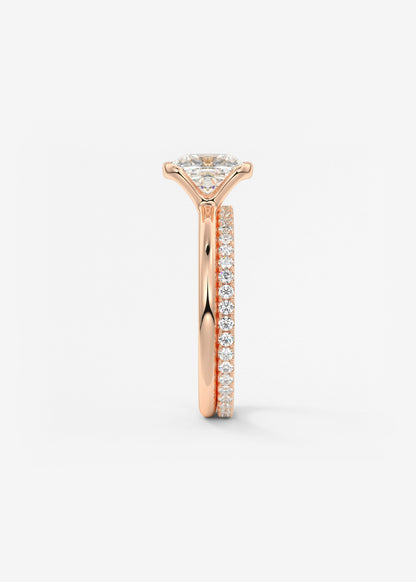 Oval Solitaire With Raised Basket Gallery Lab Grown Diamond Engagement Ring