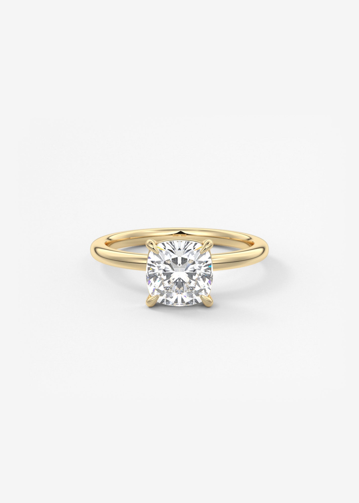 Oval Solitaire With Raised Basket Gallery Lab Grown Diamond Engagement Ring