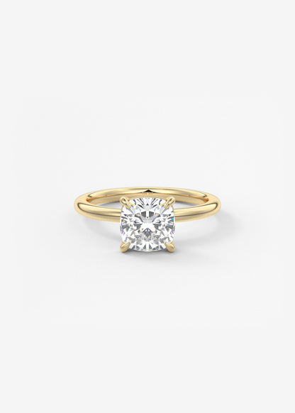 Oval Solitaire With Raised Basket Gallery Lab Grown Diamond Engagement Ring