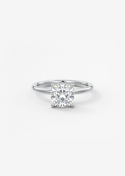Oval Solitaire With Raised Basket Gallery Lab Grown Diamond Engagement Ring