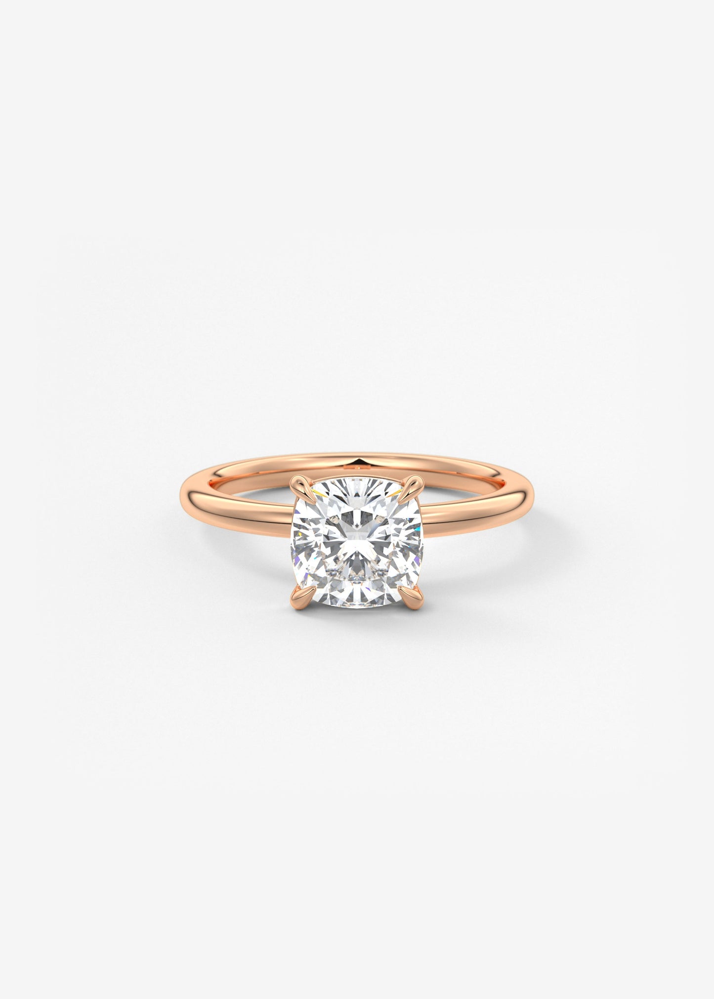 Oval Solitaire With Raised Basket Gallery Lab Grown Diamond Engagement Ring