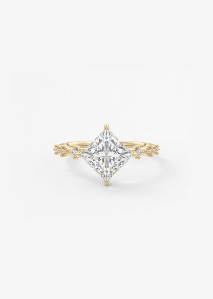 Oval Solitaire With Raised Basket Gallery Lab Grown Diamond Engagement Ring