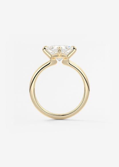 Oval Solitaire With Raised Basket Gallery Lab Grown Diamond Engagement Ring