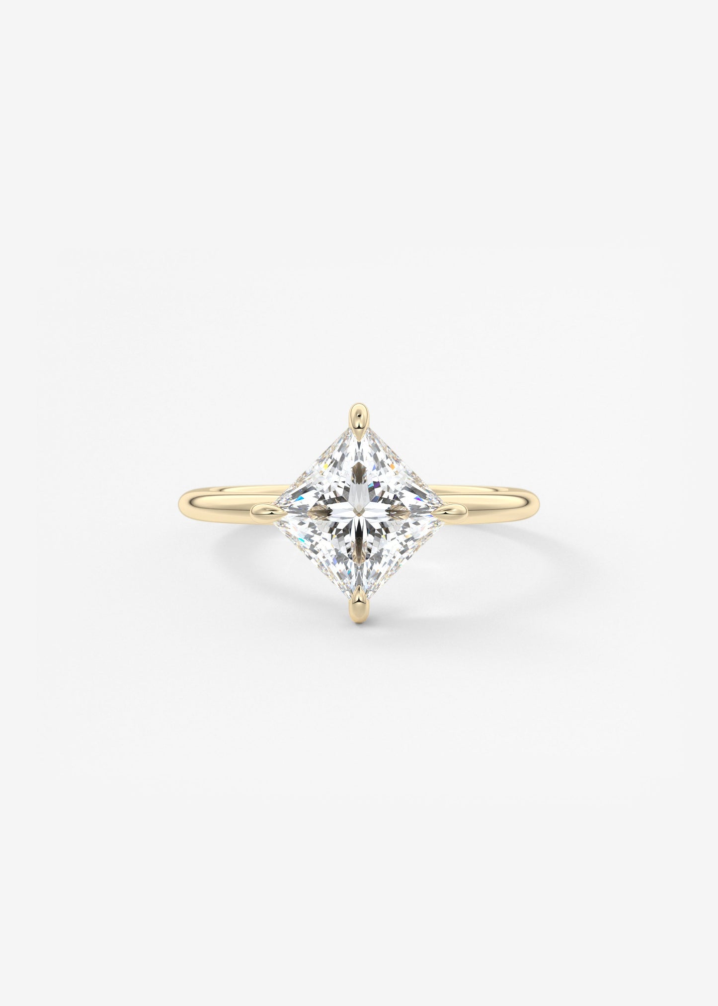 Oval Solitaire With Raised Basket Gallery Lab Grown Diamond Engagement Ring