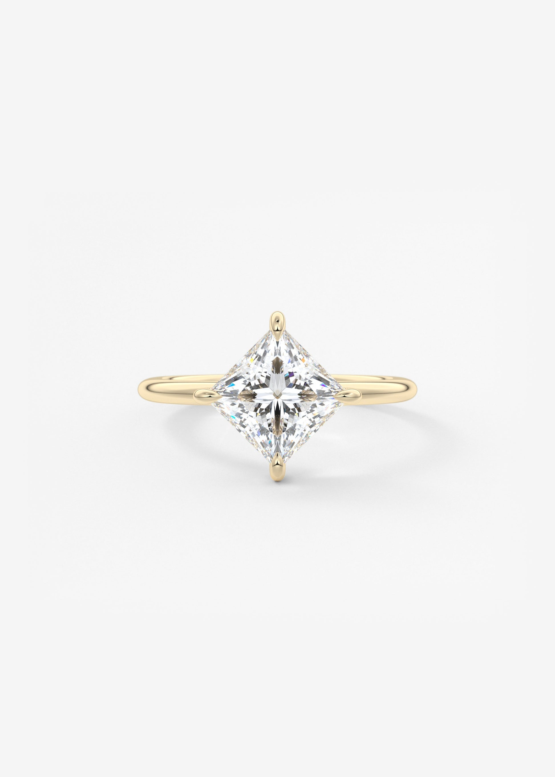Oval Solitaire With Raised Basket Gallery Lab Grown Diamond Engagement Ring