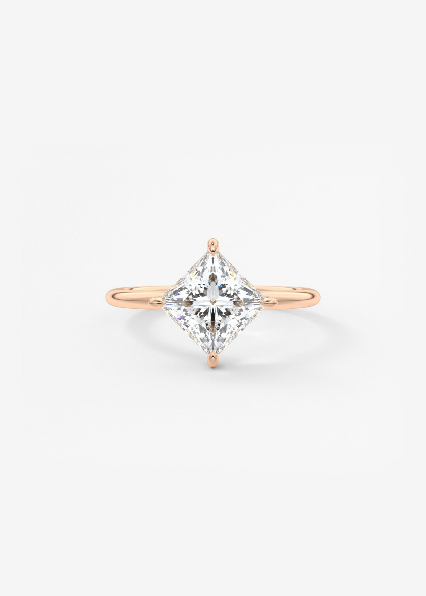 Oval Solitaire With Raised Basket Gallery Lab Grown Diamond Engagement Ring