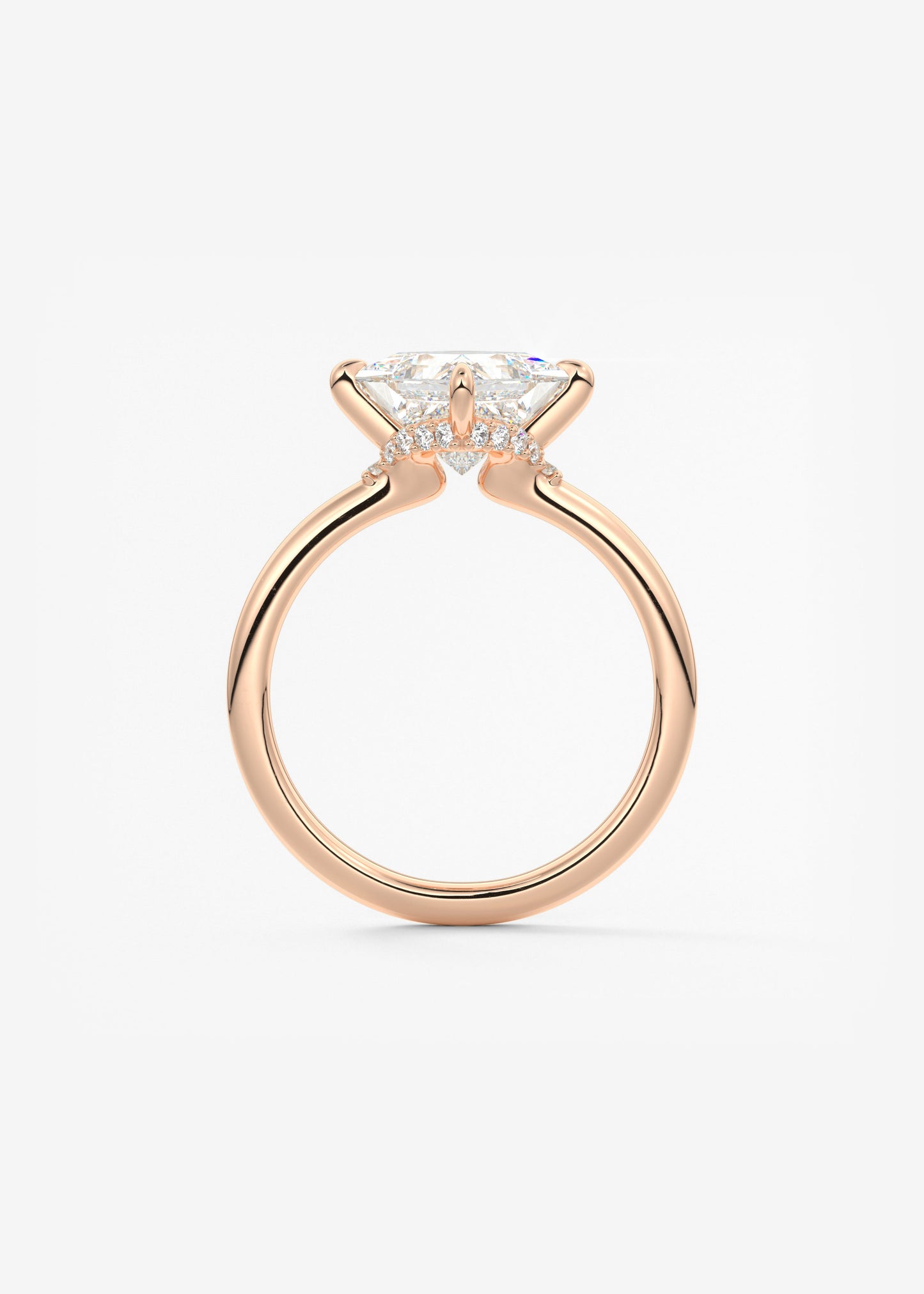 Oval Solitaire With Raised Basket Gallery Lab Grown Diamond Engagement Ring